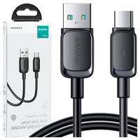 kabel joyroom multi-color series a14 usb-a / usb-c 3a 1.2 m - czarny