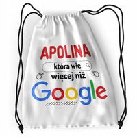 Plecak Dla Apoliny Sportowy Szkolny Worek Torba Z Nadrukiem Ze Zdjęciem