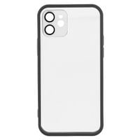 etui do iphone 12 w393 bezbarwny z czarnym