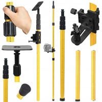 STATYW ROZPOROWY TYCZKA DO LASERA POZIOMICY 285 CM +ADAPTER DO SKOSÓW