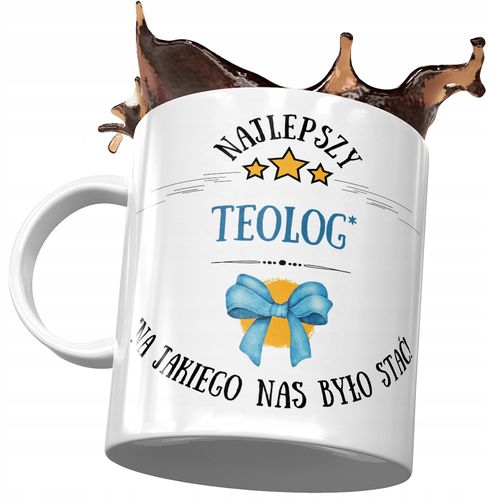 Kubek Dla Teologa Najlepszy Teolog Prezent Z Nadrukiem Ze Zdjęciem na Arena.pl