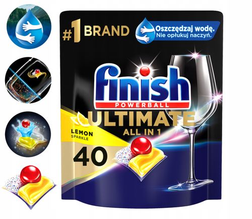 FINISH Kapsułki Ultimate All-in-1 40 cytrynowe na Arena.pl