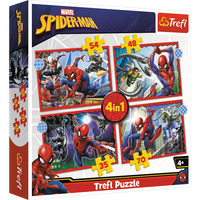 Puzzle - 4w1 (35, 48, 54, 70) - Bohaterski Spider-Man - Trefl 34384
