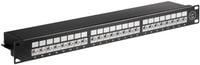 MicroConnect CAT6a 24 port 19" Patch Panel,