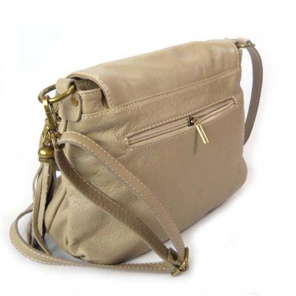 TOREBKI SKÓRZANE LISTONOSZKI a5 VERA PELLE BEŻOWA VP1017T zdjęcie 2