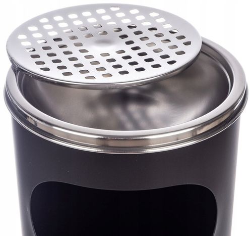 POPIELNICZKA ZEWNĘTRZNA STOJĄCA KOSZ NA ŚMIECI 12 L ŚMIETNIK POPIELNICA 2w1 na Arena.pl