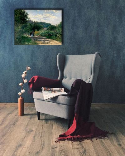 A Road in Louveciennes, Auguste Renoir - obraz na płótnie 60x40 cm na Arena.pl