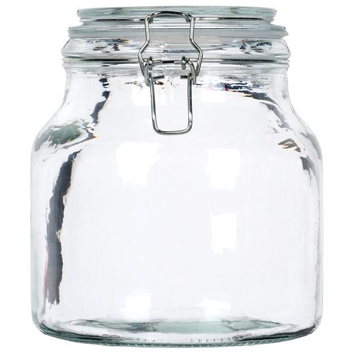 Słoik Pojemnik Szklany Kuchenny Patentowy z Klipsem do Żywności 2,4L na Arena.pl