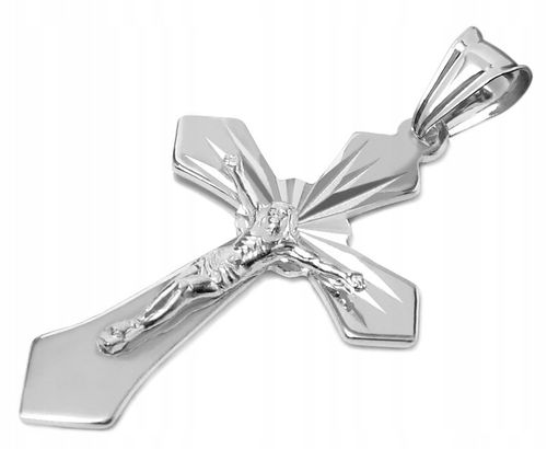 ZAWIESZKA WISIOREK KRZYŻYK SREBRNY MĘSKI SREBRO 925 DIAMENTOWANE K8 na Arena.pl