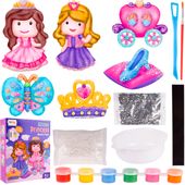 Magnesy Na Lodówkę Księżniczki 6 Sztuk Do Malowania Diy Farby Szablony Gips