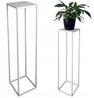 Nowoczesny Kwietnik Loft BIAŁY SIMPLE 005/K-12-1P-100B