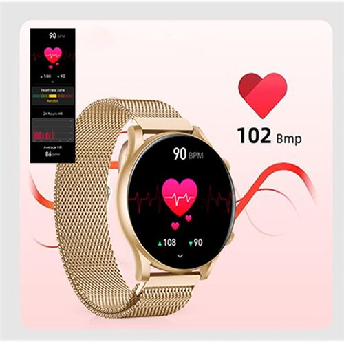 SMARTWATCH ZEGAREK DAMSKI POLSKIE MENU ROZMOWY ZDROWIE SPORT AMOLED 4 PASKI na Arena.pl