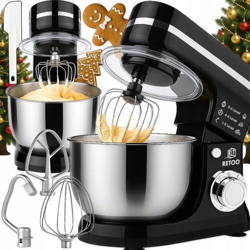 ROBOT KUCHENNY PLANETARNY Z MISĄ 6L WIELOFUNKCYJNY MIKSER 3w1 3200W XL na Arena.pl