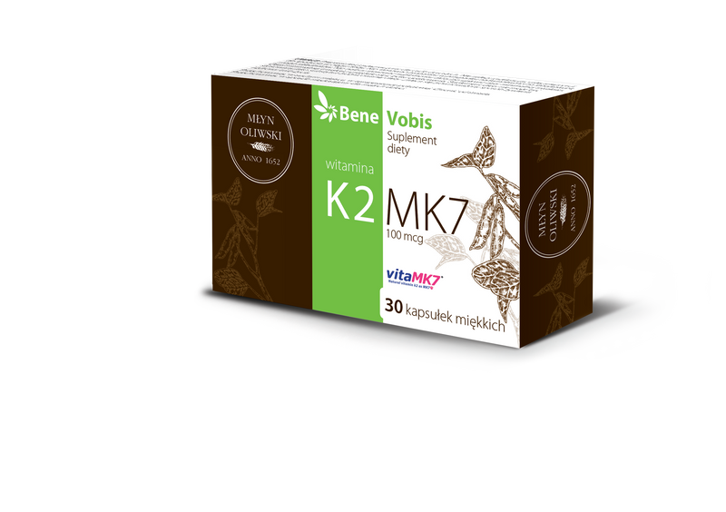 Witamina K2 Mk7 Vitamk7 100mcg Z Natto 30 Kaps Młyn Oliwski