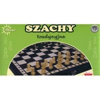 szachy drewniane w pudełku 2922
