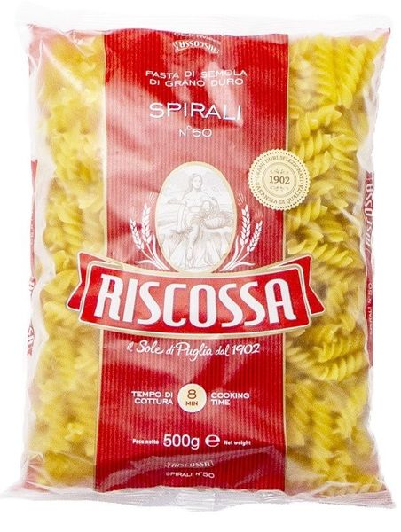PASTIFICIO RISCOSSA Makaron Spirali świderki 500 g zdjęcie 1