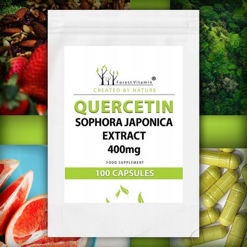 KWERCETYNA CHOLESTEROL 100 kaps 400mg MOCNA DZIAŁA na Arena.pl