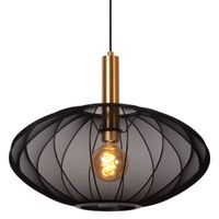 Lampa wisząca nad stół Corina 03447/52/30 klosz siatka czarna złota
