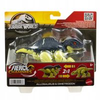 JURASSIC WORLD FIERCE CHANGERS DINOZAUR 2w1 Dimetrodon /Allosaurus