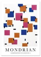 Plakat cyfrowy do wydruku Mondrian obrazy