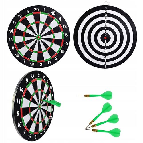 TARCZA DO GRY W DART RZUTKI LOTKI SIZALOWA ZESTAW TARCZA 38 CM + 6 RZUTEK na Arena.pl