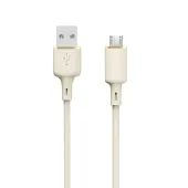 Kabel Dudao L7SM USB-A - micro USB 5A 1m - beżowy
