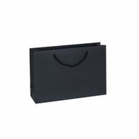 Torba papierowa 35 x 10 x 24 cm, 15 szt. czarna premium AWIH