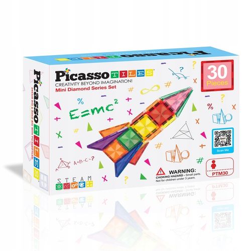 Klocki magnetyczne konstrukcyjne wersja podróżna dla dzieci edukacyjne 30el na Arena.pl