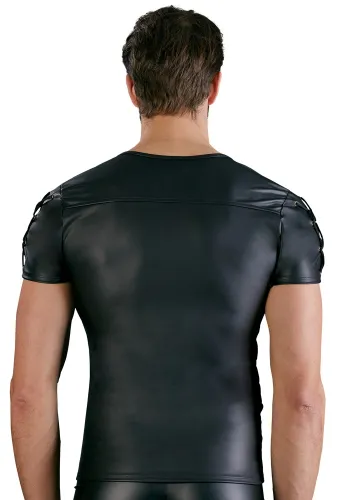 nek czarna koszulka męska matowa ze sznurowaniem m na Arena.pl