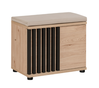 Szafka Na Buty 2- Drzwiowa 2D 60 cm + Poduszka Hickory + Czarny PEROS AM