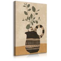 Obraz Canvas Liście Gałązki Martwa Natura Minimalizm Styl Boho 60cm x 90cm