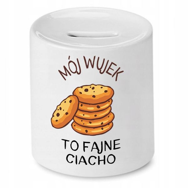 Skarbonka Dla Wujka Mój Wujek To Fajne Ciacho Z Nadrukiem Ze Zdjęciem zdjęcie 1