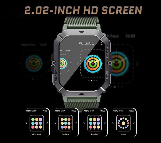 smartwatch męski rubicon rncf23-1 black zdjęcie 9