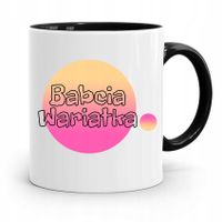 Kubek Czarny Dzień Babci Babcia Wariatka Prezent Z Nadrukiem Ze Zdjęciem