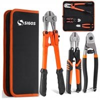 ZESTAW 3 SZT. NOŻYCE SZCZYPCE CĘGI DO CIĘCIA METALU DRUTU ŚRUB PRĘTÓW