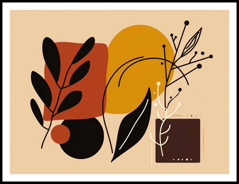Plakat 100x75cm Ciepłe Kontury zdjęcie 3