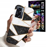 ETUI CASE DO OPPO A57 A57s A77 - MARMUREK GEOMETRIA WZORY DLA KOBIET