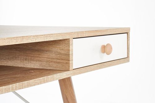 Biurko Interi dąb sonoma/ białe na Arena.pl