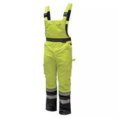 SPODNIE OCIEPLANE OGRODNICZKI DEDRA BH80SO1-L ROZMIAR L, ŻÓŁTE