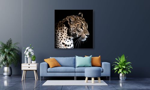 OBRAZ NA PŁÓTNIE 051 Lampart 60x60cm na Arena.pl