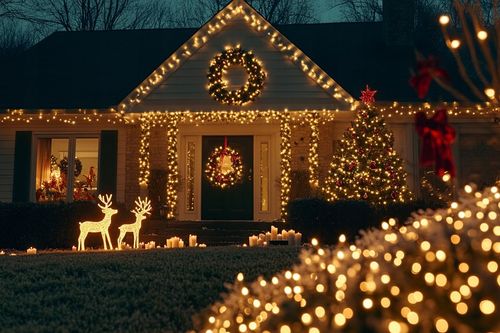 LAMPKI CHOINKOWE 300 LED ZEW/WEW 18M CIEPŁY BIAŁY EFEKT FLASH na Arena.pl