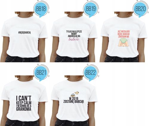 Koszulka z napisem DLA BABCI prezent na Arena.pl