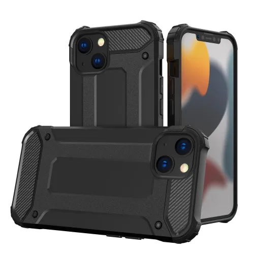 Hybrid Armor etui iPhone 14 Plus pancerny hybrydowy pokrowiec czarny na Arena.pl