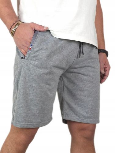 KRÓTKIE SPODENKI męskie DRESOWE z KIESZENIAMI na ZAMEK dresy szorty, r. 4XL na Arena.pl