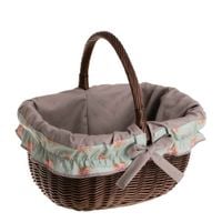Wiklinowy Kosz na Zakupy z Obszyciem 42x34 H23/36 uniwersalny