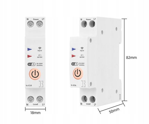 Przekaźnik WiFi 16A na szynę DIN włącznik ON OFF TUYA Smart Life na Arena.pl