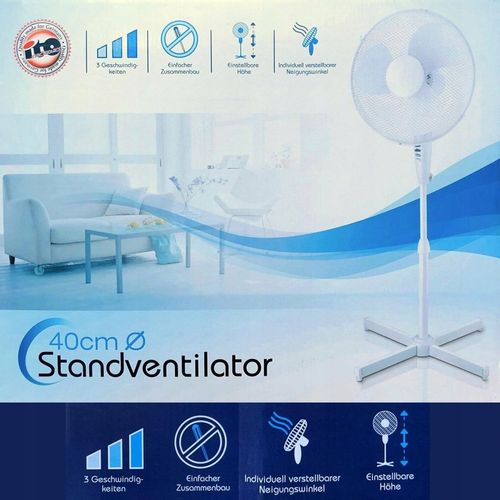 Wentylator podłogowy Ito 40CM Ventilator biały na Arena.pl