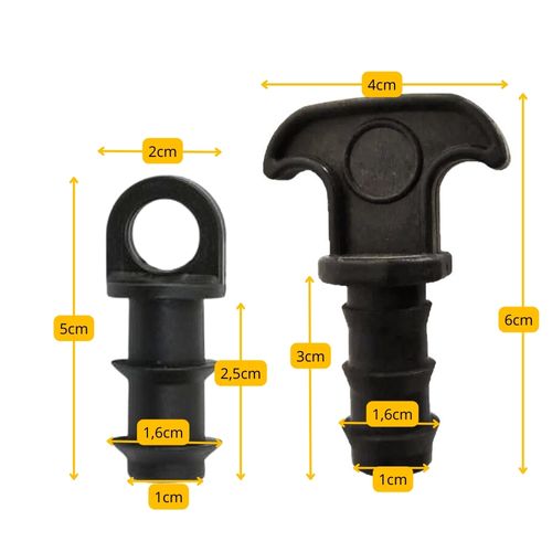 KOMPLET 10X ZAŚLEPKA KOREK ZATYCZKA DO LINII KROPLUJĄCEJ WCISKANY WĘŻA ∅16 na Arena.pl