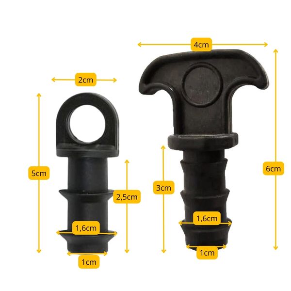 KOMPLET 10X ZAŚLEPKA KOREK ZATYCZKA DO LINII KROPLUJĄCEJ WCISKANY WĘŻA ∅16 zdjęcie 2