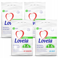 Lovela Family Zestaw Hipoalergiczny Proszek do Prania Koloru, Bieli 4x2,1kg
